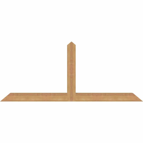 Ekena Millwork Portland Timber Gable Bracket, Western Red Cedar, 60"W x 25"H x 3 1/2"D x 3 1/2"F, 10/12 Pitch GBW060X25X0404POR00SWR - main